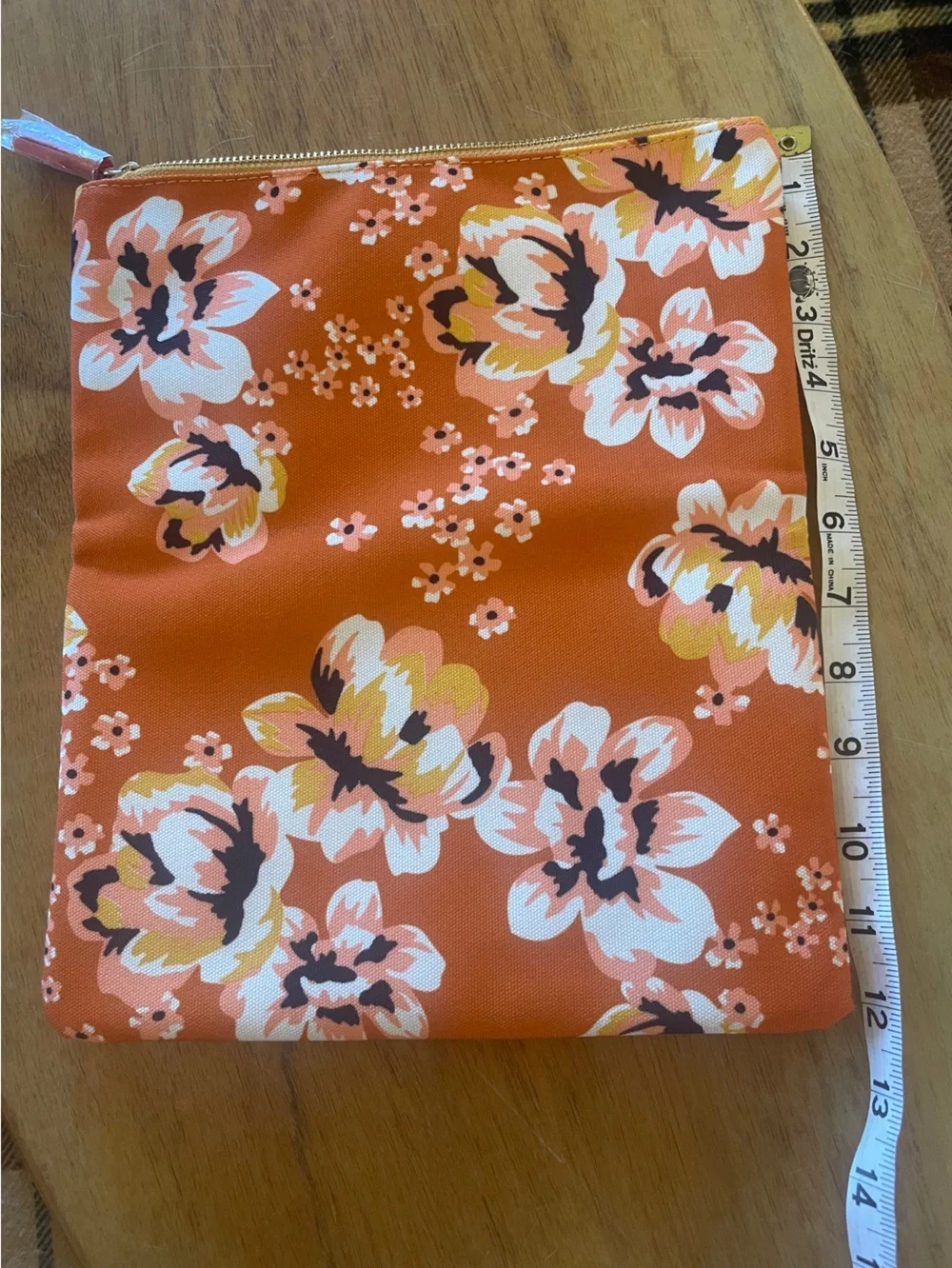 Rachel‎ Pally Zahara Reversible Floral Mustard Folding Clutch NWOT
